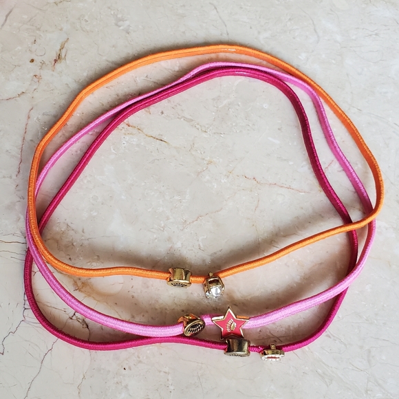 JUICY COUTURE SET OF 3 ELASTIC HEADBANDS - Picture 2 of 4